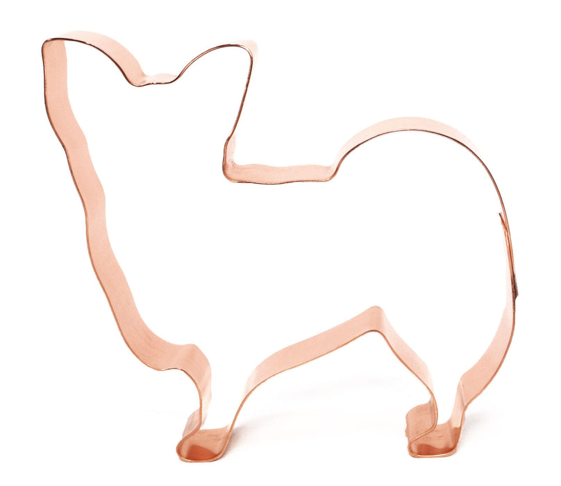Copper Papillon Cookie Cutter, Dog Cookie Cutter, 4 x 3.75 inches, Made in USA