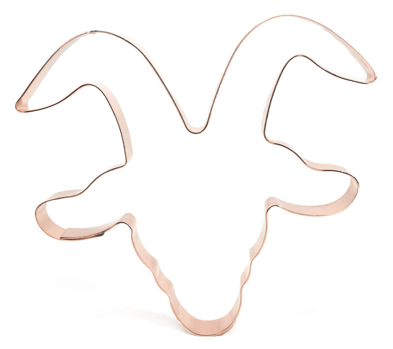 Copper Krampus Goat Head Cookie Cutter - Animal Design (4.5 x 4.75 inches) - Made in USA