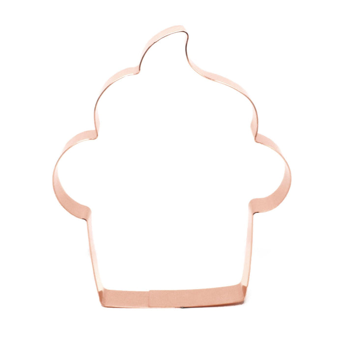 Copper Cupcake Cookie Cutter - Food Cookie Cutter, Made in USA