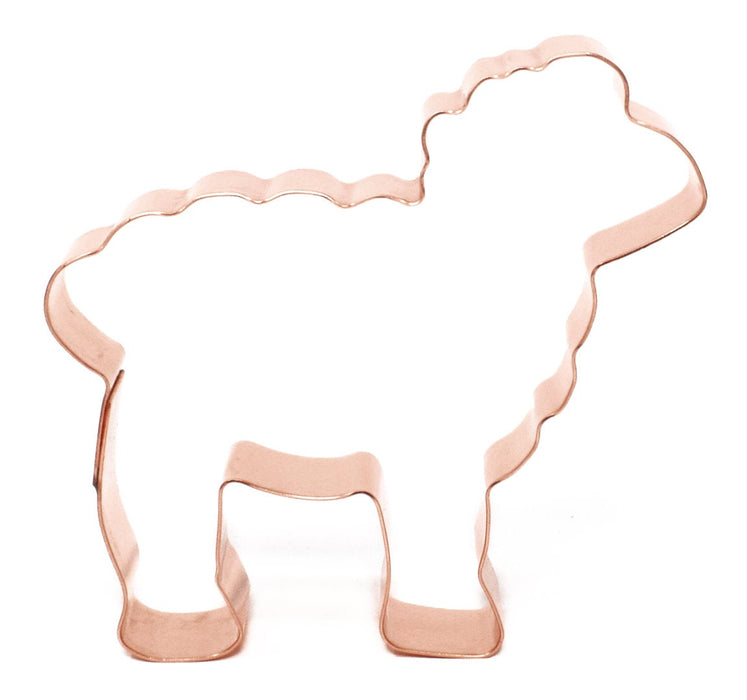 Copper Sheep Cookie Cutter, Animal Cookie Cutter, 3.75 x 3.5 inches, Made in USA