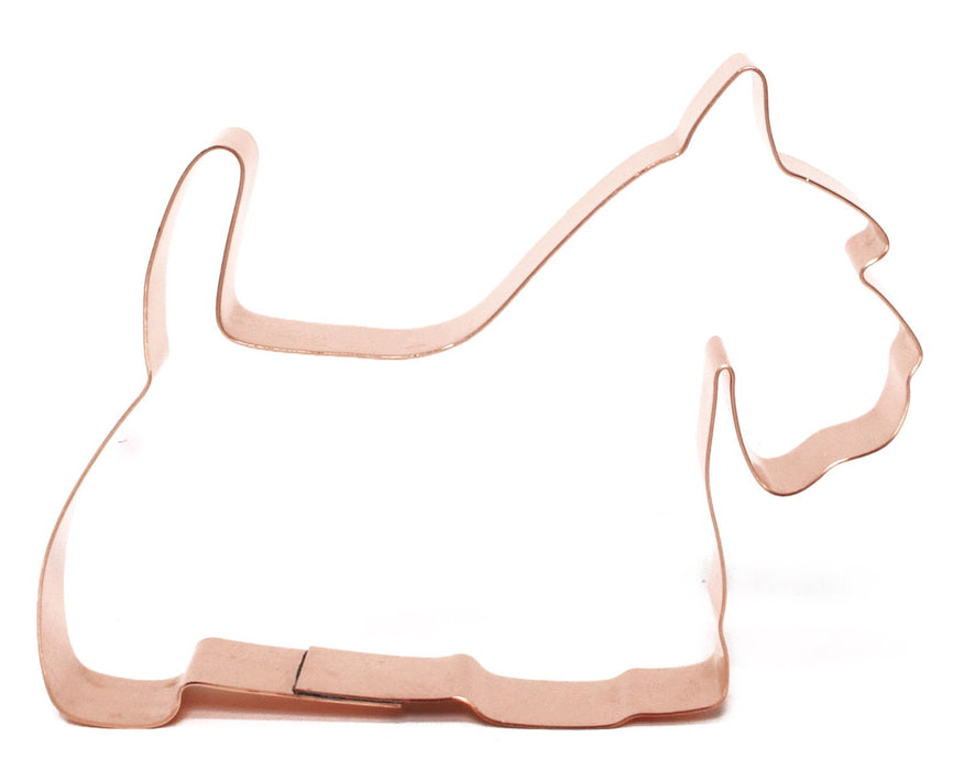 Copper Scottish Terrier Cookie Cutter - Dog Design (5 x 4inches) - Made in USA