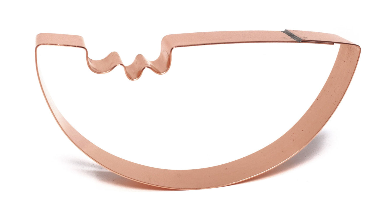 Copper  Watermelon Cookie Cutter - Fruit Cookie Cutter, 5 x 2.5 Inches, Made in USA