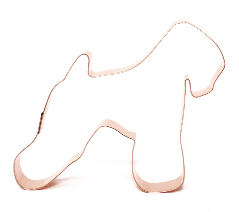 Copper Wheaten Terrier Cookie Cutter, Dog Cookie Cutter, 4.5 x 4 inches, Made in USA