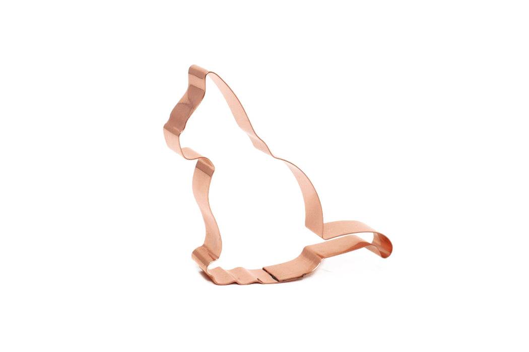 Copper Cat Cookie Cutter - Animal Cookie Cutter, 5 x 4.5 Inches, Made in USA