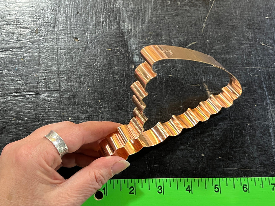 Copper Tornado Cookie Cutter - Weather Design (5 inches) - Made in USA