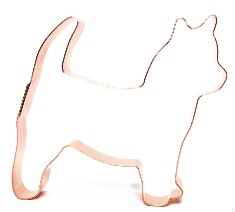 Copper Cairn Terrier Dog Cookie Cutter, 4 x 3.75 inches, Made in USA