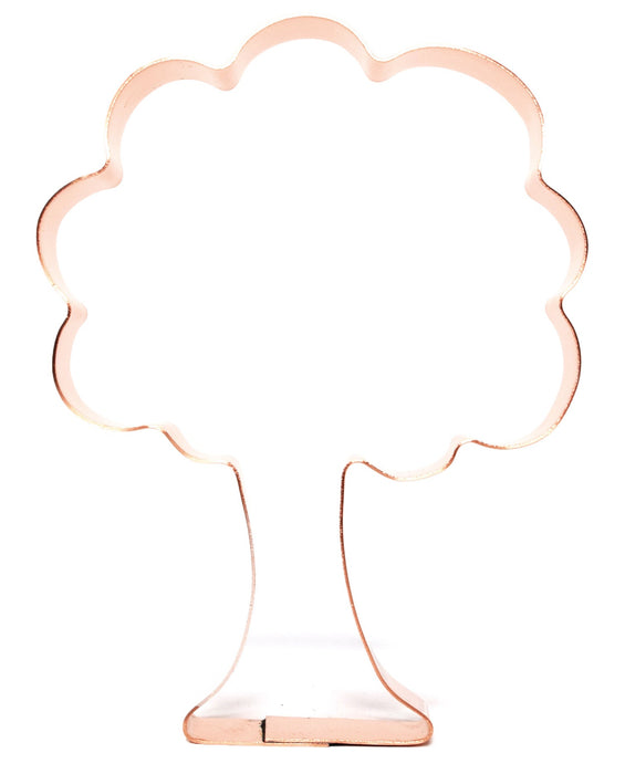 Copper Oak Tree Cookie Cutter - Nature Design (5 x 3.75 inches) - Made in USA