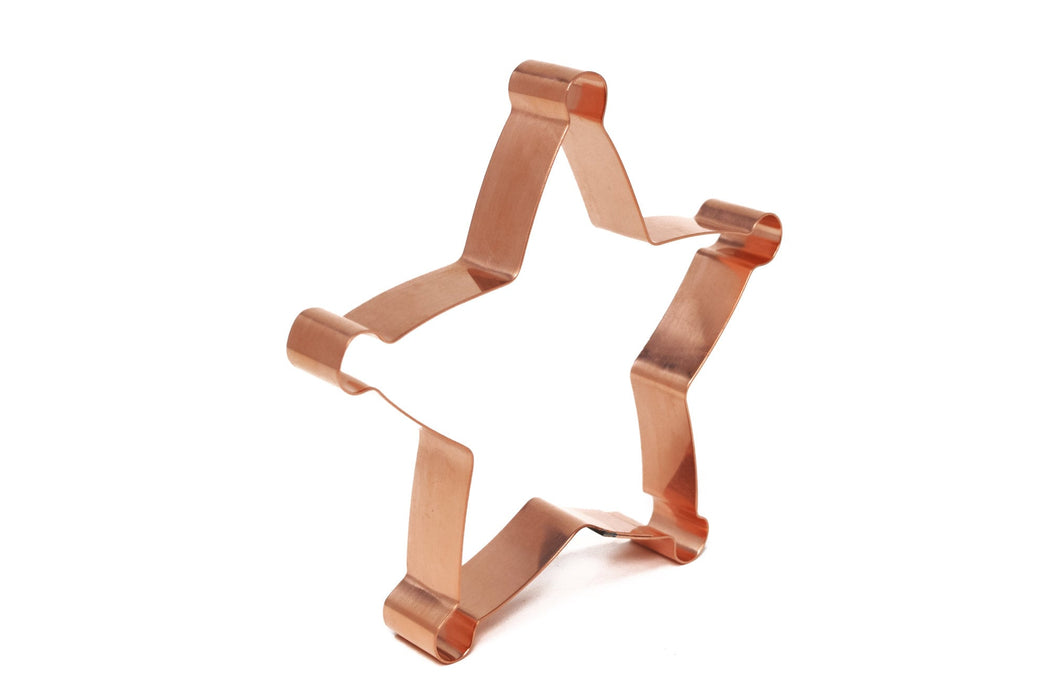 Copper Sheriff Badge Cookie Cutter, Star Cookie Cutter, Made in USA