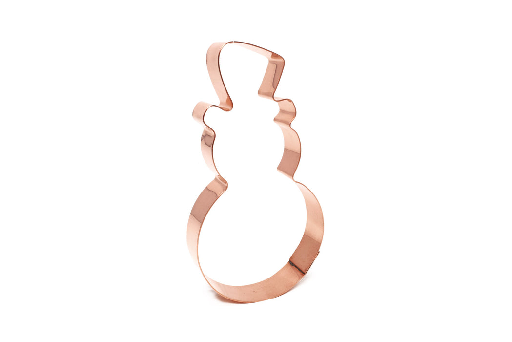 Copper Snowman Cookie Cutter - Christmas Cookie Cutter, Made in USA