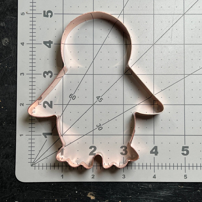 Copper Penguin Cookie Cutter - Bird Cookie Cutter, 4.25 x 5 Inches, Made in USA