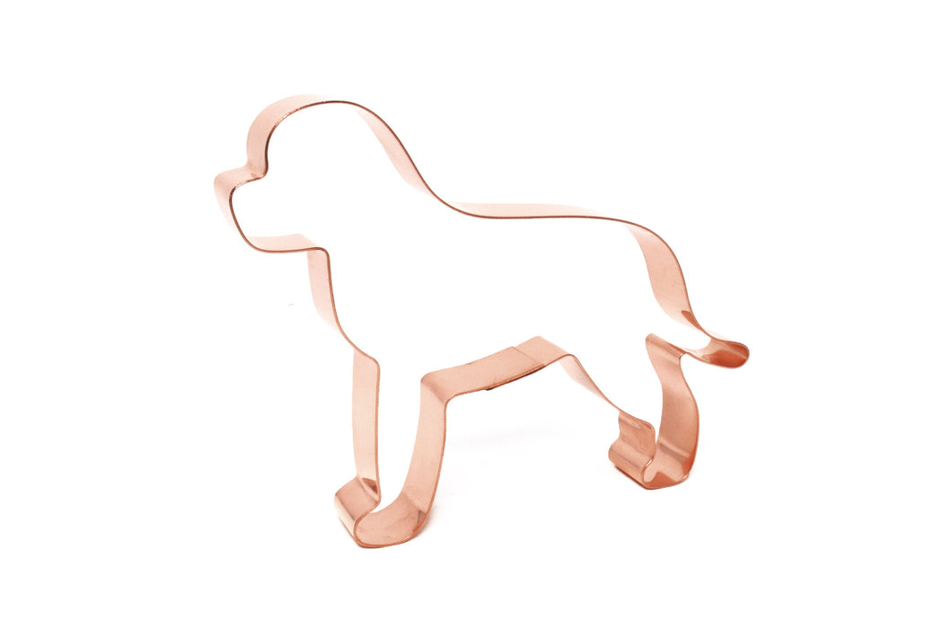 Copper Lagotto Romagnolo Cookie Cutter, Dog Cookie Cutter, 5.25 x 4 inches, Made in USA