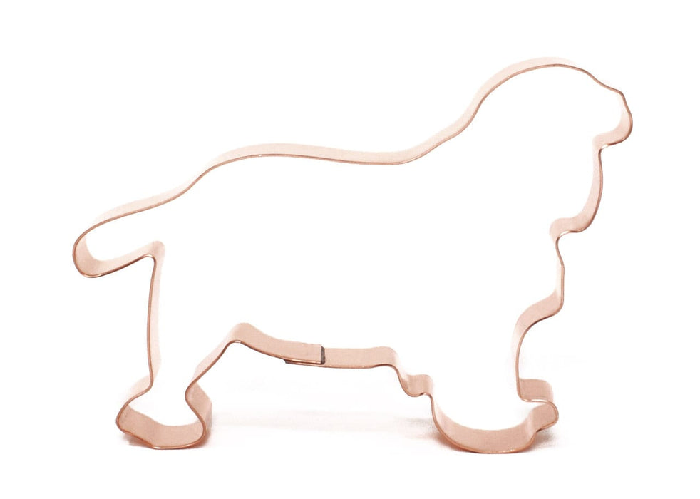 Copper Cavalier King Charles Spaniel Cookie Cutter, 5 x 3.5 inches, Made in USA