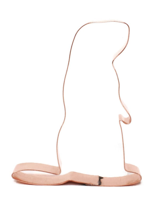 Copper Groundhog Cookie Cutter - Classic Animal Design (3 x 4 inches) - Made in USA