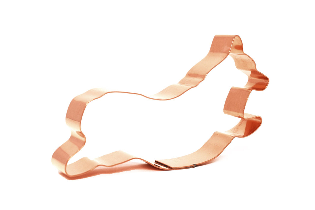Copper Agility Corgi Dog Cookie Cutter, 5 x 2.5 inches, Made in USA
