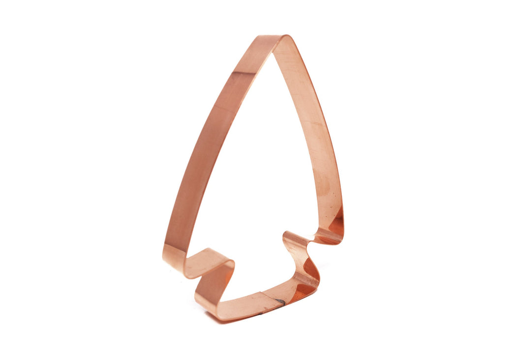 Copper Arrowhead Cookie Cutter, 4.5 x 3.5 inches, Made in USA