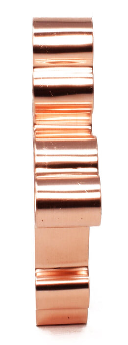Copper St. Nicholas' Cross Cookie Cutter - Nature Design (4.5 x 3.5 inches) - Made in USA