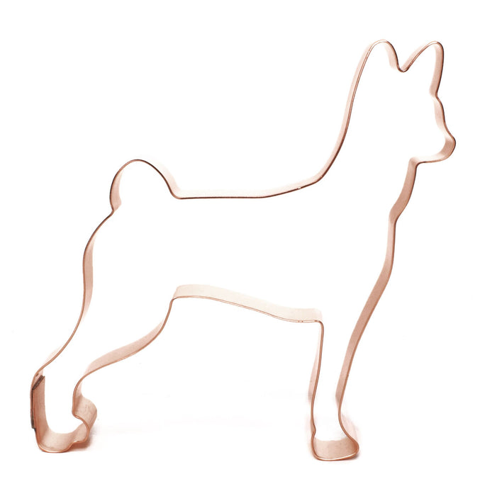 Copper Basenji Cookie Cutter - Dog Cookie Cutter, 4.75 x 4.5 inches, Made in USA