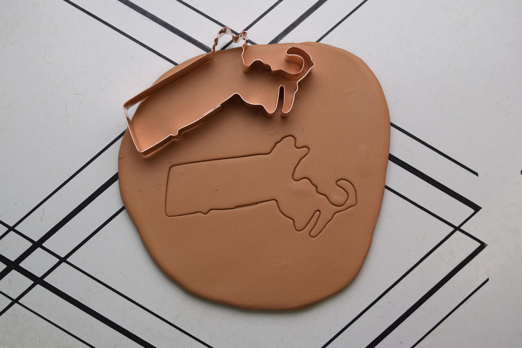 Copper Massachusetts Cookie Cutter -  Bay State Cookie Cutter,  Made in USA