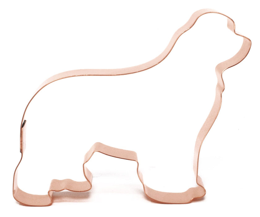 Copper Newfoundland Cookie Cutter - Dog Design (4.75 x 4.25 inches) - Made in USA