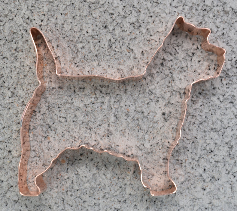 Copper Cairn Terrier Cookie Cutter - Dog Cookie Cutter, 4.25 x 4 inches, Made in USA