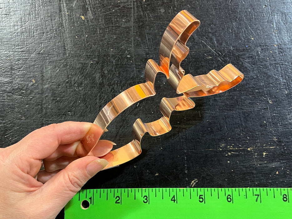 Big Copper Trophy Buck Cookie Cutter - Deer Hunter Design (6 x 4 inches) - Made in USA