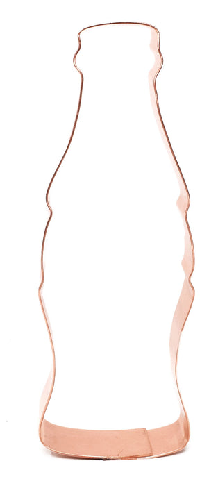 Copper Soda Bottle Cookie Cutter - Food Art Cookie Cutter, 5 x 1.75 Inches, Made in USA