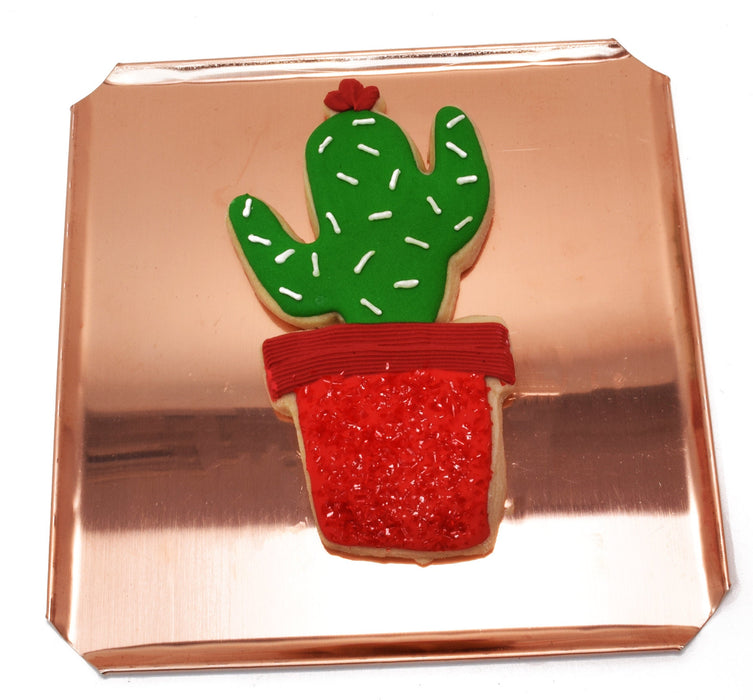 Copper Cactus Cookie Cutter, 5.75 x 2.75 inches, Made in USA