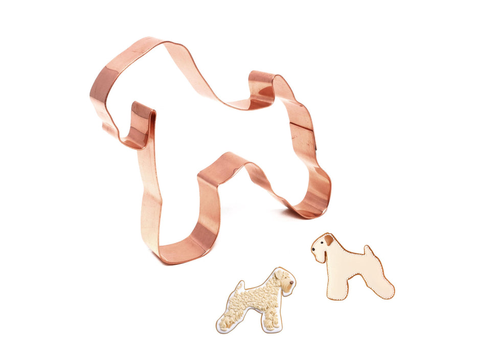 Copper Wheaten Terrier Cookie Cutter, Dog Cookie Cutter, 4.5 x 4 inches, Made in USA