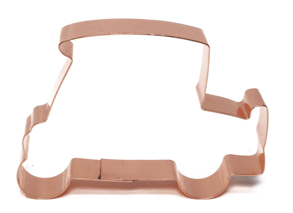 Copper Golf Cart Cookie Cutter - Vehicle Cookie Cutter, 4.5 x 3.25 Inches, Made in USA