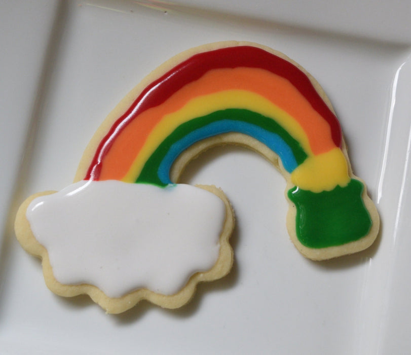 Copper Rainbow Cookie Cutter - St. Patrick's Day Design (5 x 3.75 inches) - Made in USA