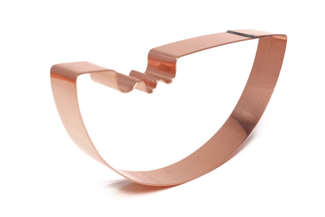 Copper  Watermelon Cookie Cutter - Fruit Cookie Cutter, 5 x 2.5 Inches, Made in USA