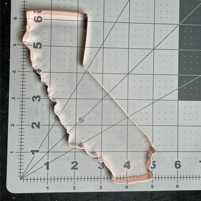 Big Copper State of California Cookie Cutter, 6.25 x 4.75 inches,  Made in USA