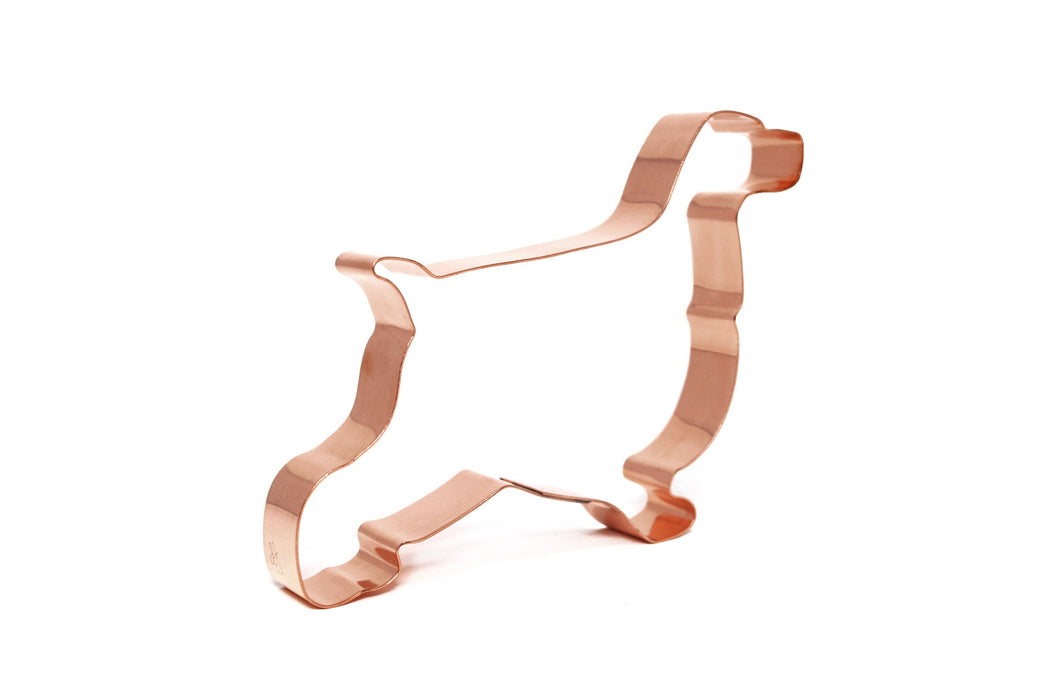 Copper English Cocker Spaniel Dog Cookie Cutter, 5 x 3.75 inches, Made in USA