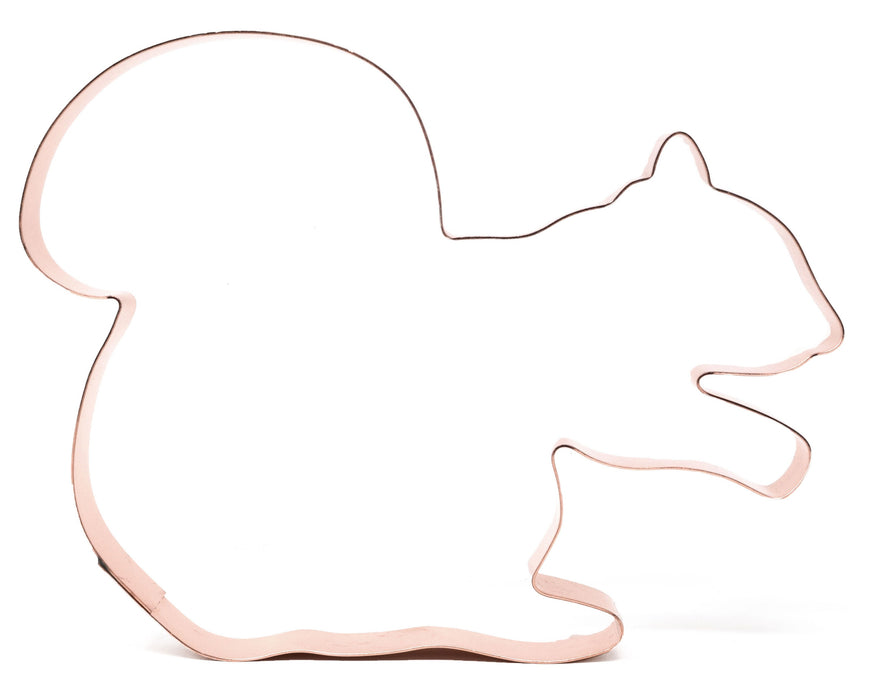 Big Copper Squirrel Cookie Cutter - Animal Cookie Cutter, 6.5 x 5.25 Inches, Made in USA