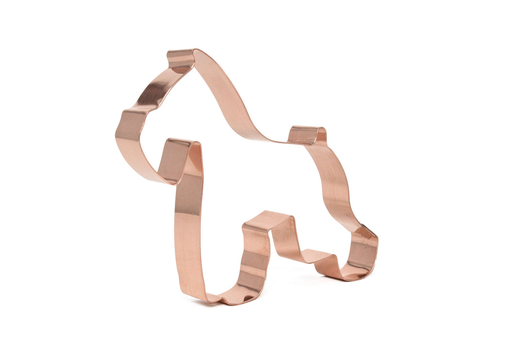 Copper Schnauzer Cookie Cutter, Dog Cookie Cutter 5 x 4.5 inches, Made in USA