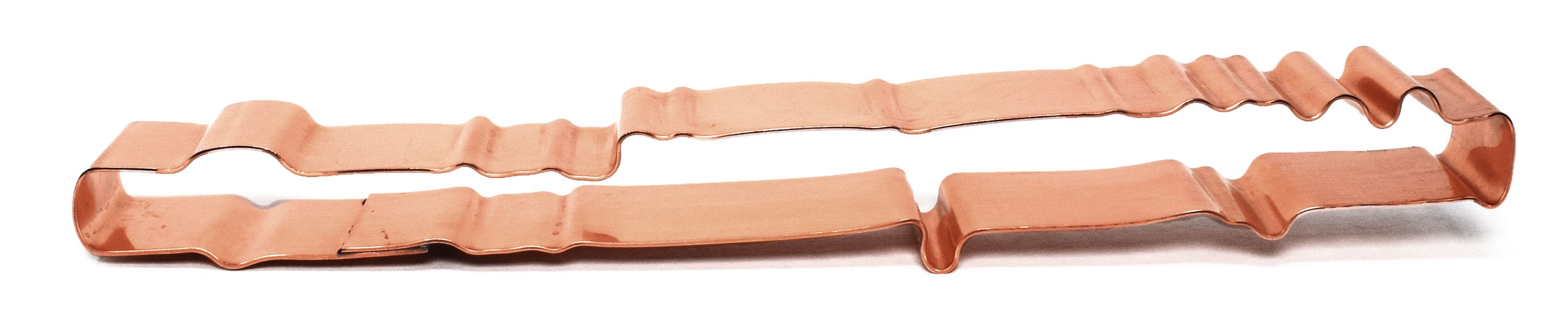 Copper Flute Cookie Cutter, Musical Instrument, 7 x 0.75 Inches, Made in USA