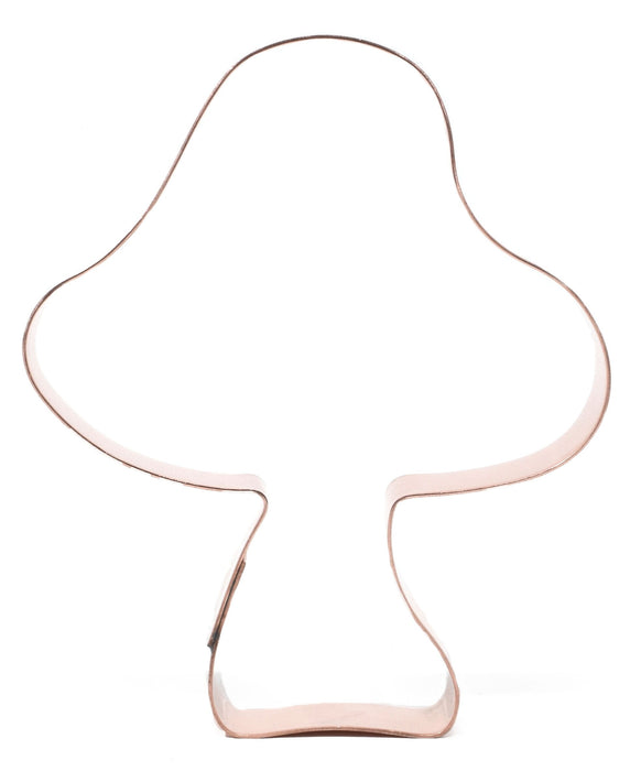 Toadstool Cookie Cutter: 4" Solid Copper, Made in USA