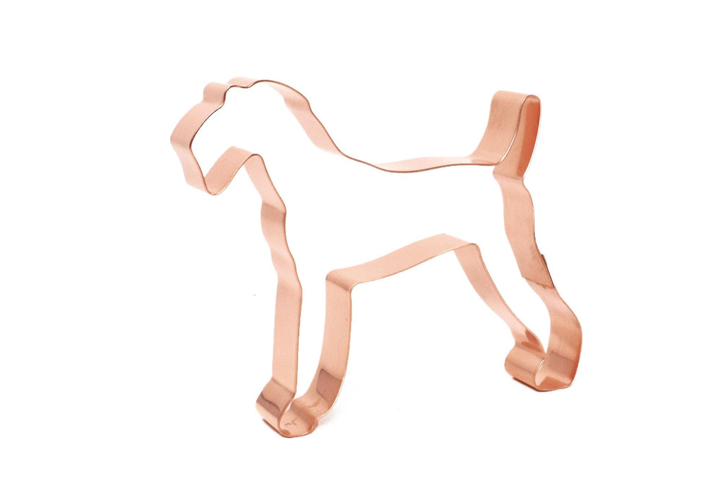 Copper Airedale Terrier Cookie Cutter - Dog Cookie Cutter, 4 x 4.25 inches, Made in USA