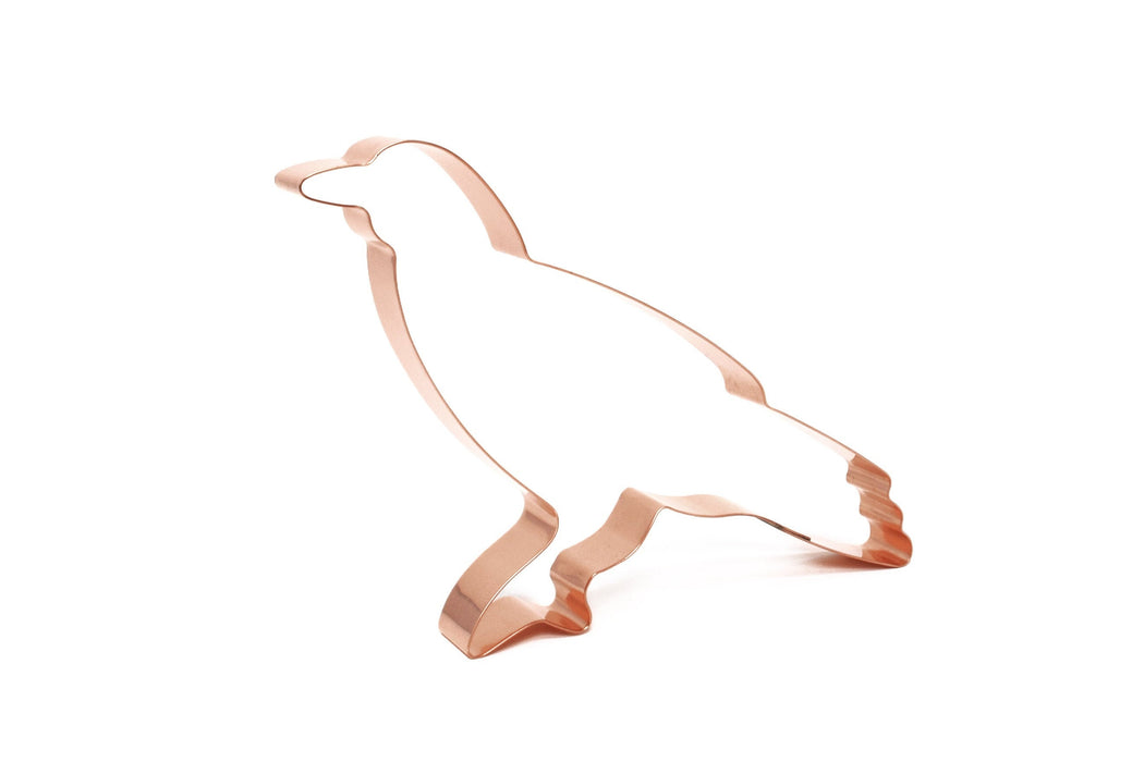 Large Copper Crow Cookie Cutter - Bird Cutter, 6 x 4.5 Inches, Made in USA