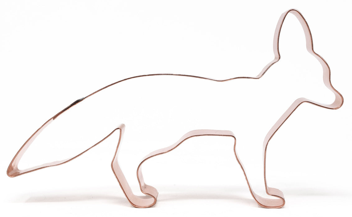 Copper Fox Cookie Cutter - Animal Cookie Cutter, 5 x 3.25 Inches, Made in USA