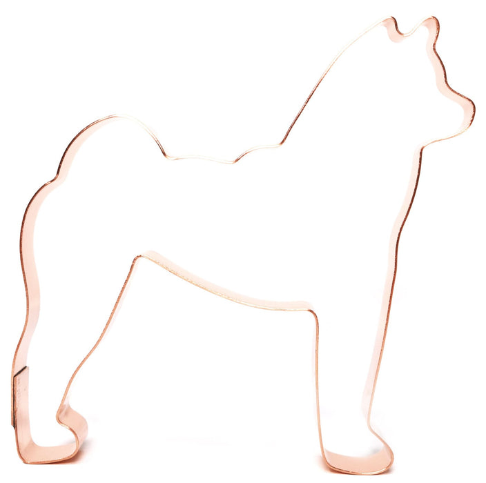 Copper Shiba Inu Cookie Cutter - Dog Breed Cookie Cutter, 4.75 x 4.5 Inches, Made in USA