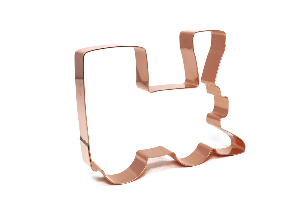Copper Train Cookie Cutter – World Travel Design, USA Made (5 x 4 inches)
