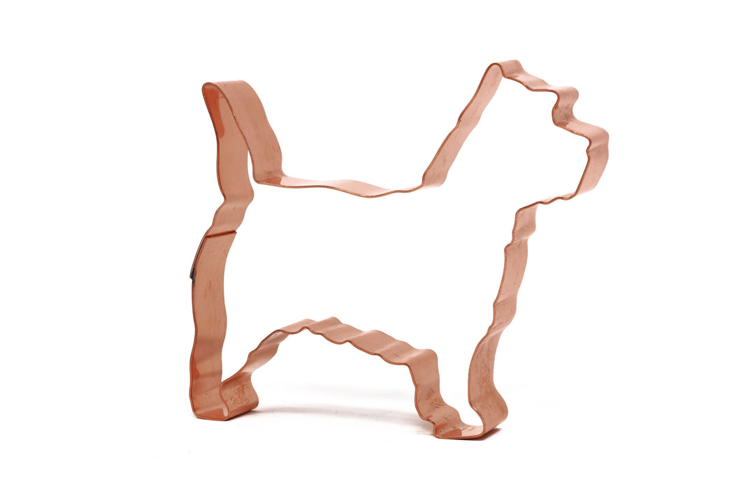 Copper Cairn Terrier Cookie Cutter - Dog Cookie Cutter, 4.25 x 4 inches, Made in USA