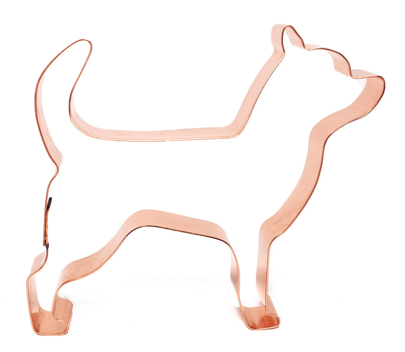 Copper Chihuahua Cookie Cutter - Dog Cookie Cutter, 4.5 x 4.25 inches, Made in USA