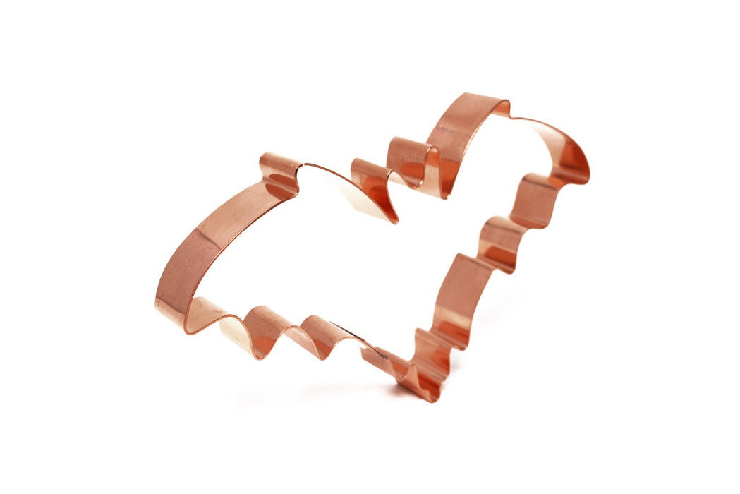 Copper Bat Cookie Cutter - Halloween Design (6 x 3.5 inches) - Made in USA