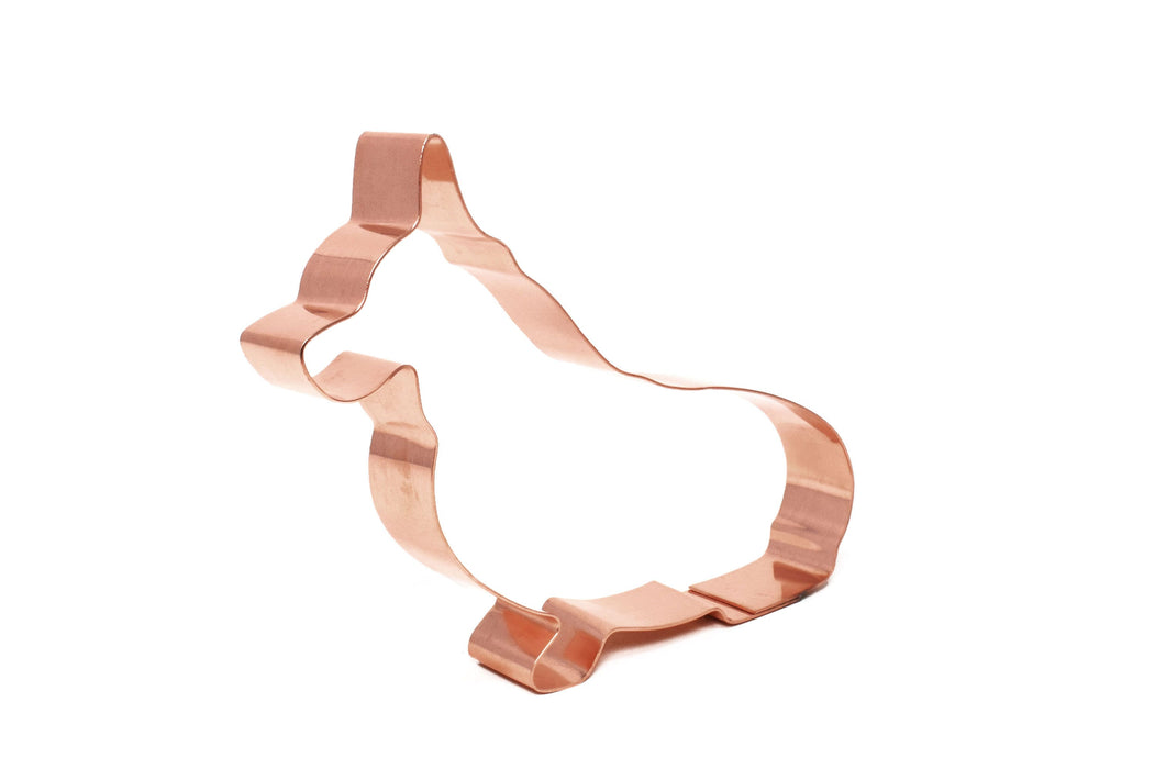 Copper Corgi Dog Cookie Cutter, 5 x 4 inches, Made in USA