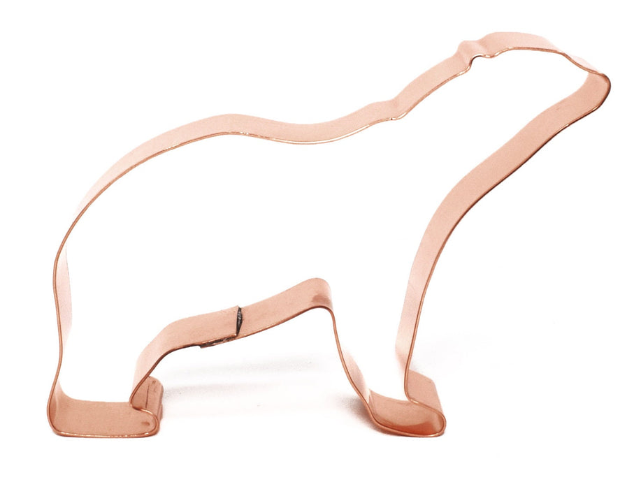 Copper Polar Bear Cookie Cutter - Animal Cookie Cutter, Made in USA
