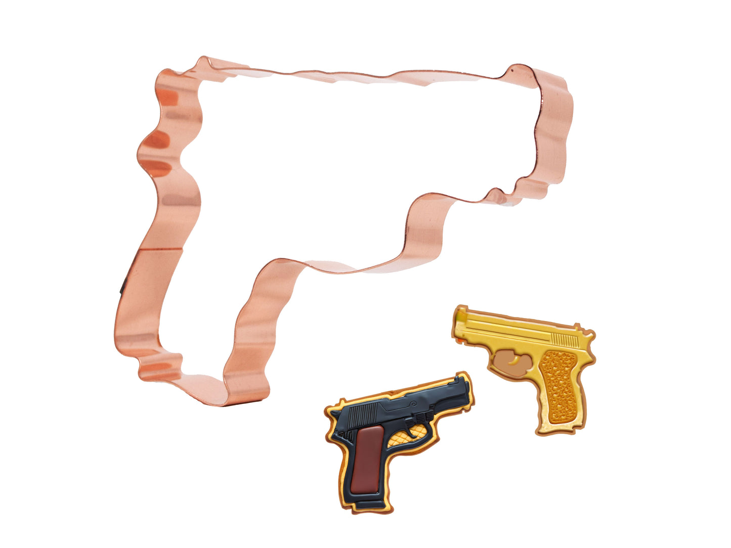 9 mm Handgun Cookie Cutter, 4.5 x 3.5 inches