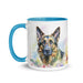 German Shepherd Floral Coffee Mug – Watercolor Dog Design - The Fussy Pup - 