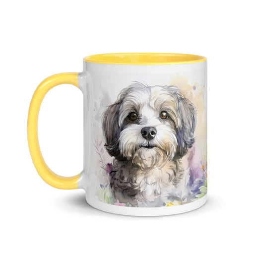 Havanese Floral Coffee Mug – Watercolor Dog Design - The Fussy Pup - 